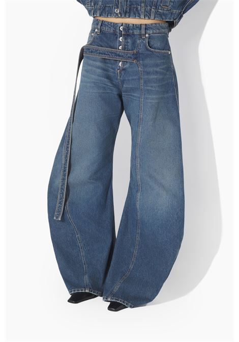 jeans denim strap donna blu JEAN PAUL GAULTIER | 25/03-W-TR009-D02457